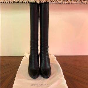 Jimmy Choo Black calfskin boots